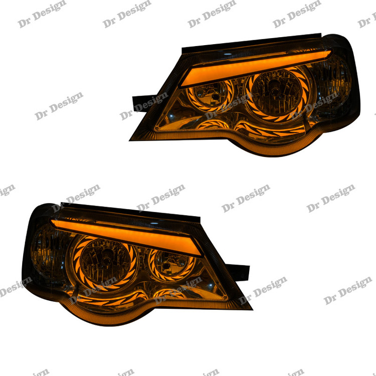 چراغ جلو اسپرت پراید طرح توربو انبه ای