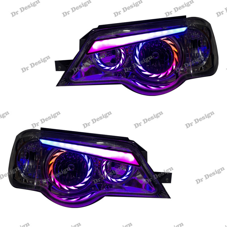 چراغ جلو اسپرت پراید طرح توربو فولکالر داخل مشکی