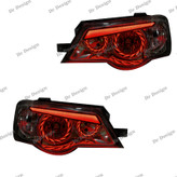 چراغ جلو اسپرت پراید طرح توربو قرمز