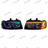 چراغ جلو اسپرت سمند طرح ال فولکالر دو حالته