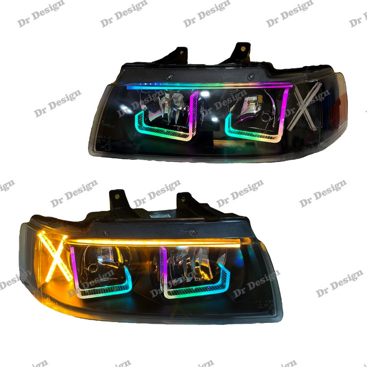 چراغ جلو اسپرت سمند طرح ال فولکالر دو حالته