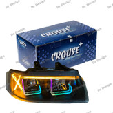 چراغ جلو اسپرت سمند کروز طرح ال فولکالر دو حالته