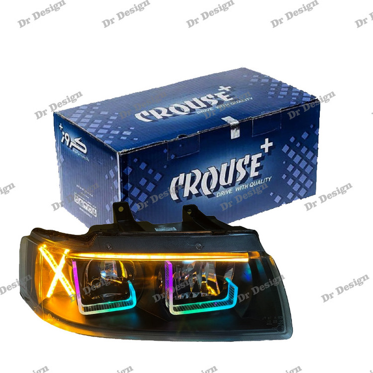 چراغ جلو اسپرت سمند کروز طرح ال فولکالر دو حالته