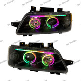 چراغ جلو اسپرت 405 طرح انگری فولکالر دو حالته داخل مشکی