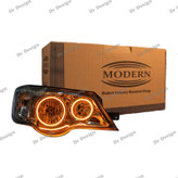 چراغ جلو اسپرت پراید مدرن طرح حلقه نعون انبه ای