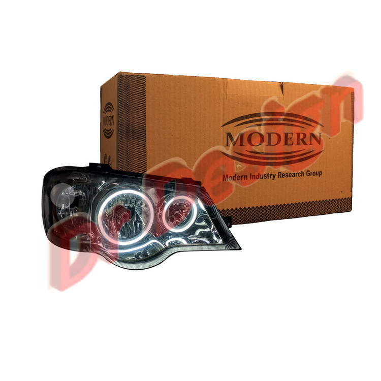 چراغ جلو اسپرت پراید مدرن طرح حلقه نعون سفید