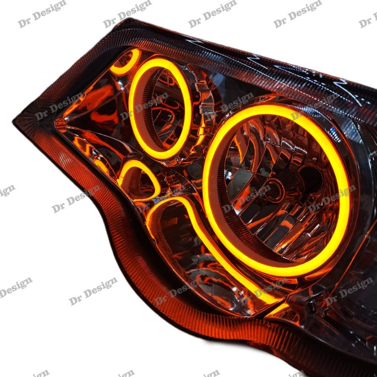 چراغ جلو اسپرت پراید طرح حلقه نعون انبه ای