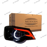 چراغ جلو اسپرت پراید مدرن طرح F داخل مشکی