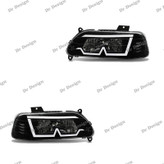 چراغ جلو اسپرت پراید طرح M سفید