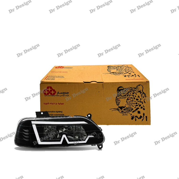 چراغ جلو اسپرت پراید جمع ساز طرح M سفید