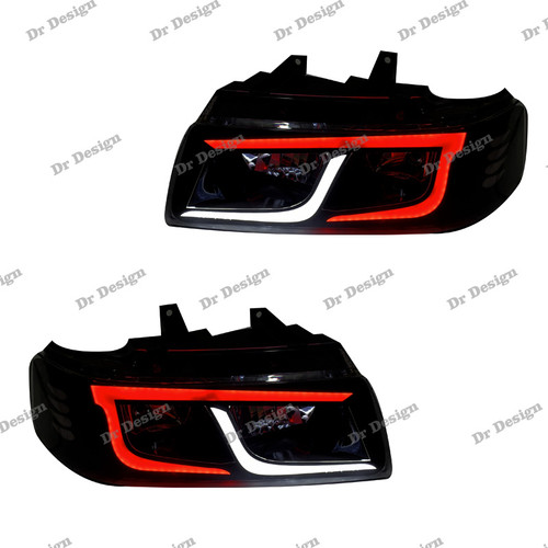 چراغ جلو اسپرت سمند طرح آبشاری سفید قرمز