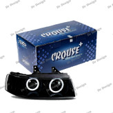 چراغ جلو اسپرت سمند کروز طرح حلقه قرمز داخل مشکی