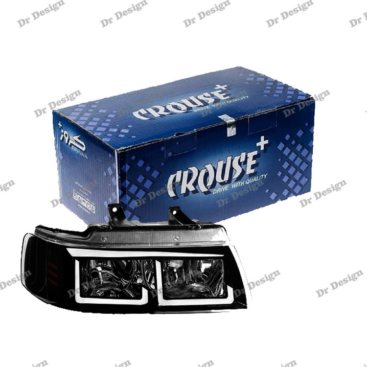 چراغ جلو اسپرت سمند مدرن طرح بی ام و سفید