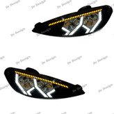 چراغ جلو اسپرت 206 طرح لامبورگینی