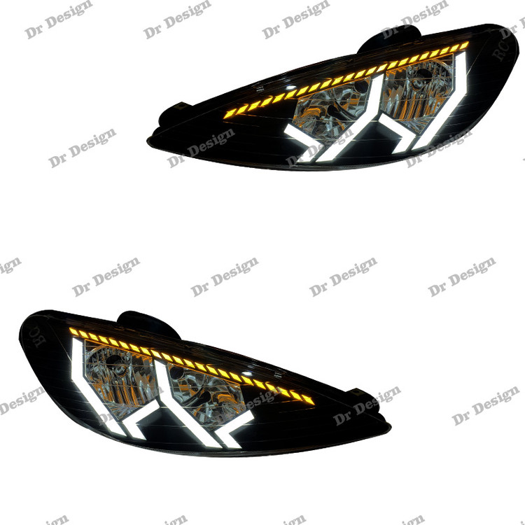 چراغ جلو اسپرت 206 طرح لامبورگینی