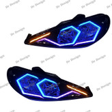 چراغ جلو اسپرت 206 طرح اسپایدر فولکالر