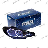 چراغ جلو اسپرت 206 کروز طرح اسپایدر سغید