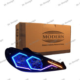 چراغ جلو اسپرت 206 مدرن طرح اسپایدر فولکالر