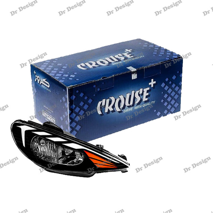 چراغ جلو اسپرت 206 کروز طرح ویلد سفید