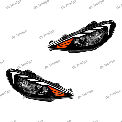 چراغ جلو اسپرت 206 طرح ویلد سفید