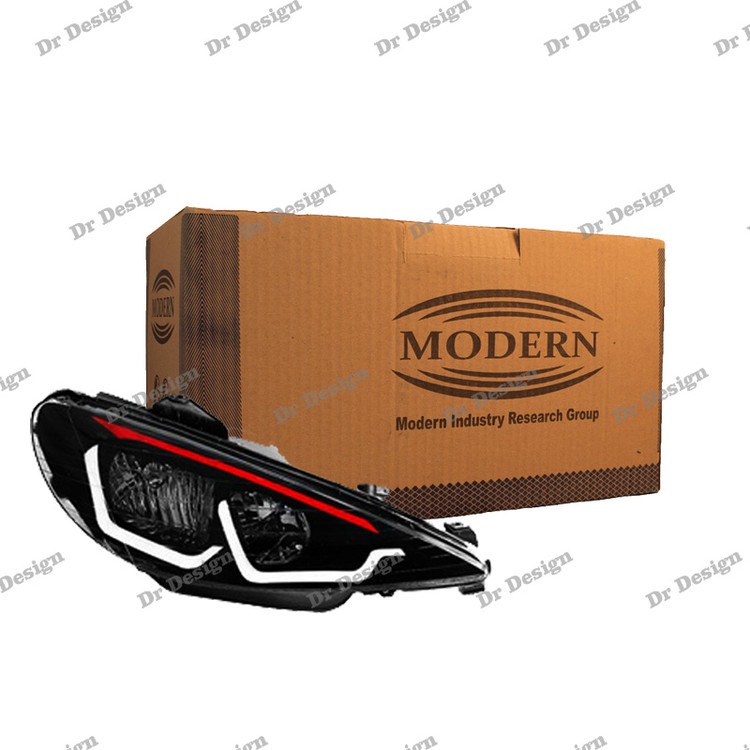 چراغ جلو اسپرت 206 مدرن طرح M8