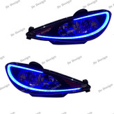 چراغ جلو اسپرت 206 طرح آکورد آبی