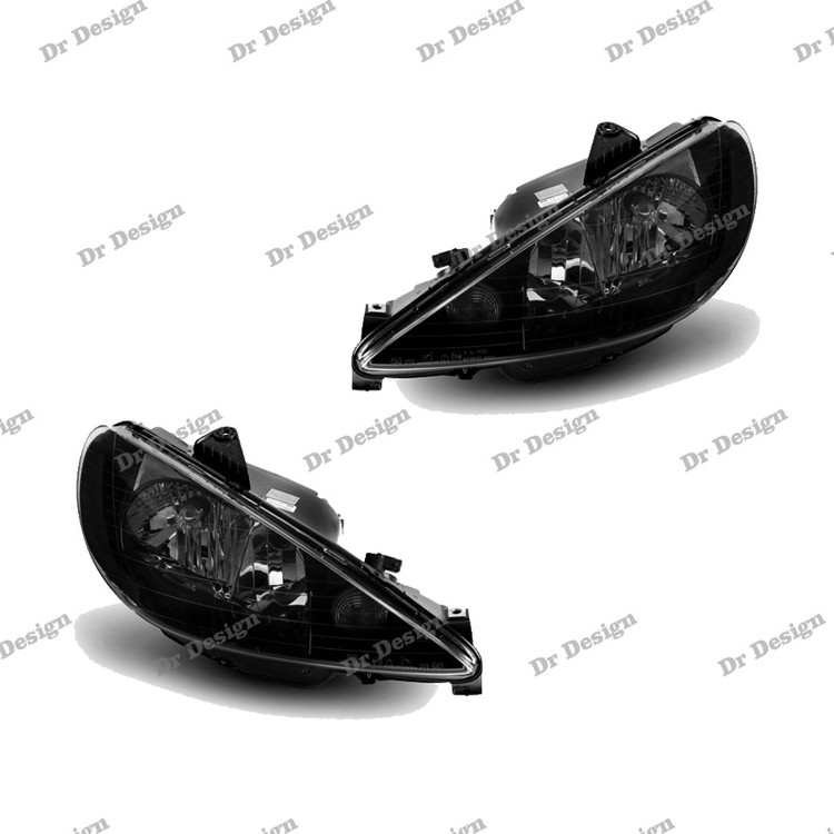 چراغ جلو اسپرت 206 داخل مشکی