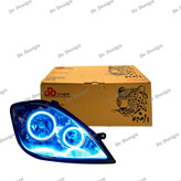 چراغ جلو اسپرت تیبا جمع ساز مدل حلقه نعون آبی یخی