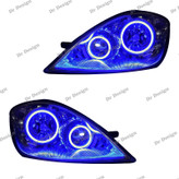 چراغ جلو اسپرت تیبا مدل حلقه نعون آبی