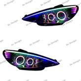 چراغ جلو اسپرت 206 طرح باکستر فولکالر