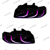 چراغ جلو اسپرت سمند طرح کراب راهنما ال ای دی فولکالر