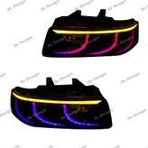 چراغ جلو اسپرت سمند طرح کراب راهنما ال ای دی فولکالر