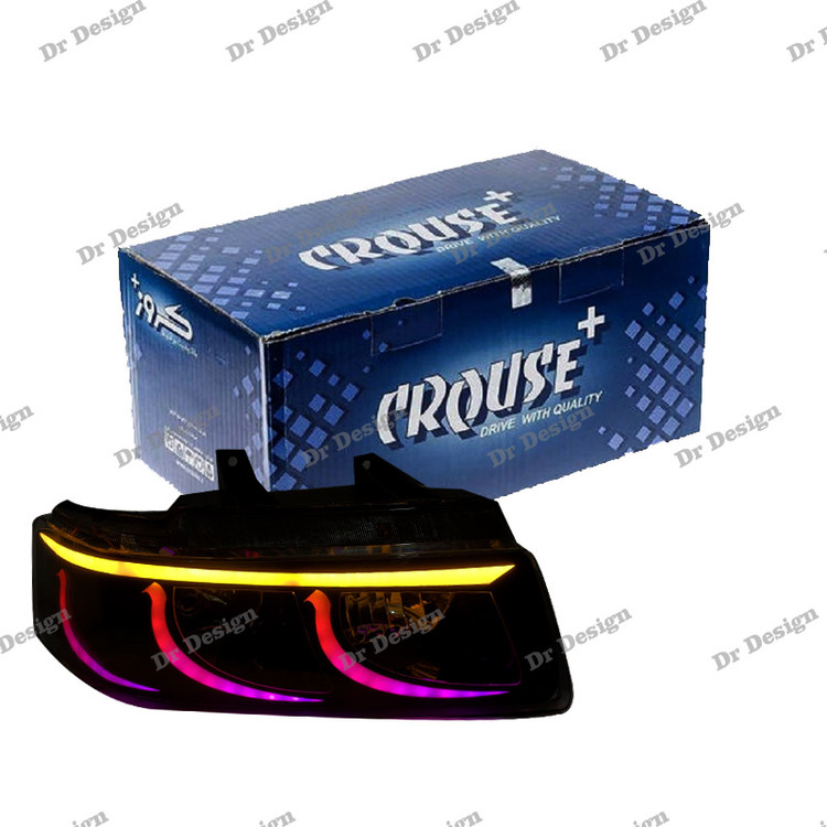 چراغ جلو اسپرت سمند کروز طرح کراب راهنما ال ای دی فولکالر