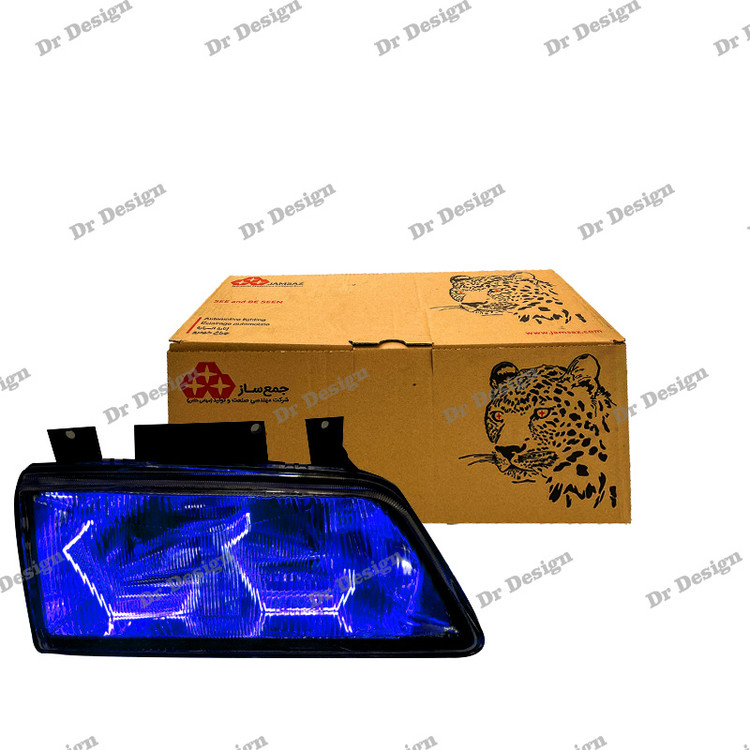 چراغ جلو اسپرت 405 جمع ساز طرح آی 8 آبی
