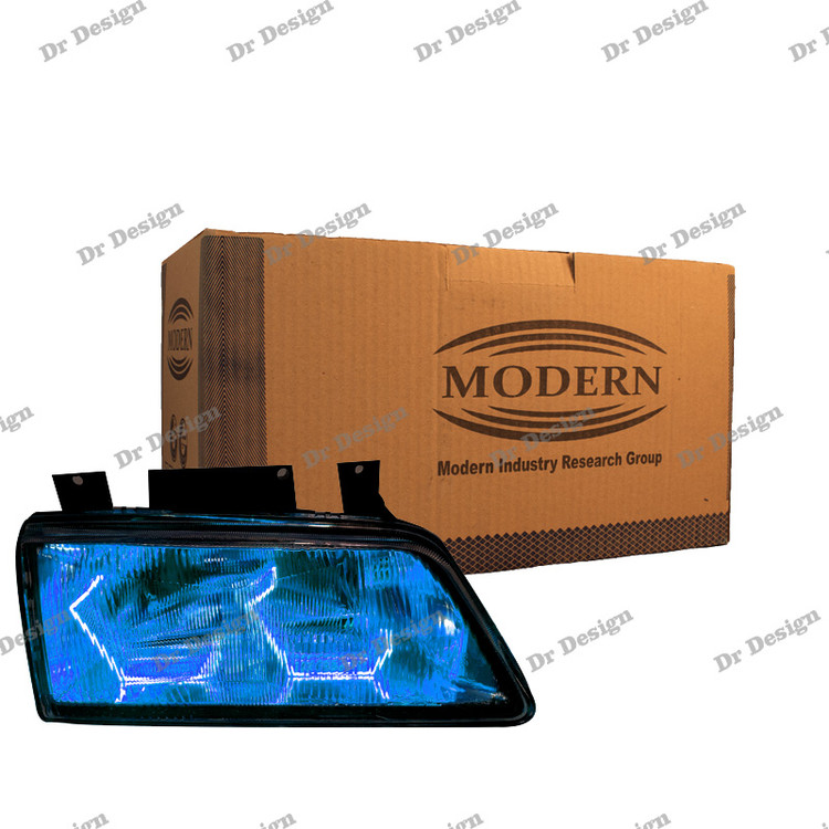 چراغ جلو اسپرت 405 مدرن طرح آی 8 آبی یخی