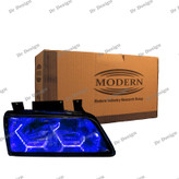 چراغ جلو اسپرت 405 مدرن طرح آی 8 آبی