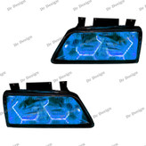 چراغ جلو اسپرت 405 طرح آی 8 آبی یخی