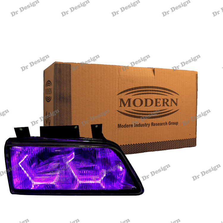 چراغ جلو اسپرت 405 مدرن طرح آی 8 بنفش