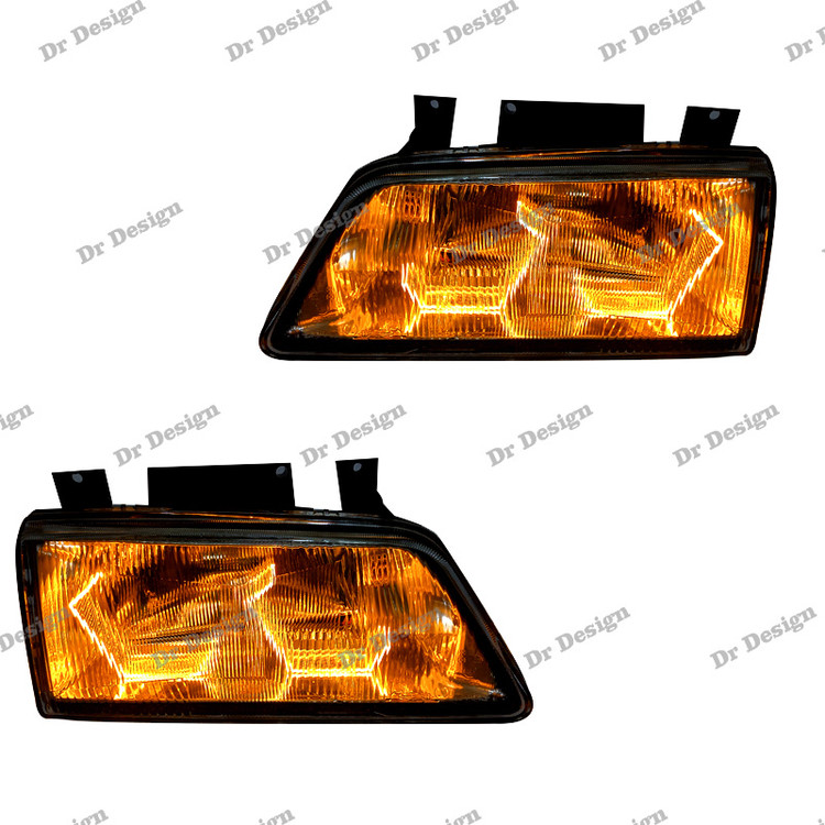 چراغ جلو اسپرت 405 طرح آی 8 انبه ای