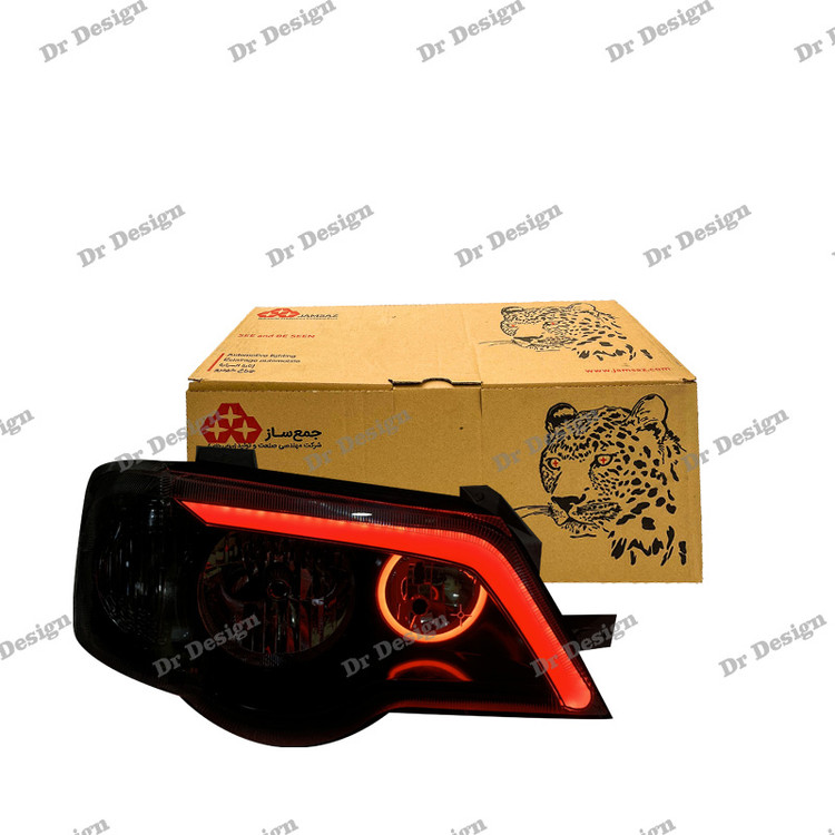 چراغ جلو اسپرت پراید 111 و 132 مدل دویل قرمز داخل مشکی