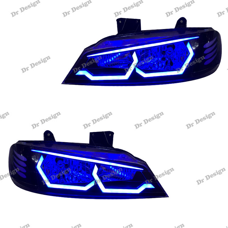 چراغ جلو اسپرت پارس طرح بی ام و آبی