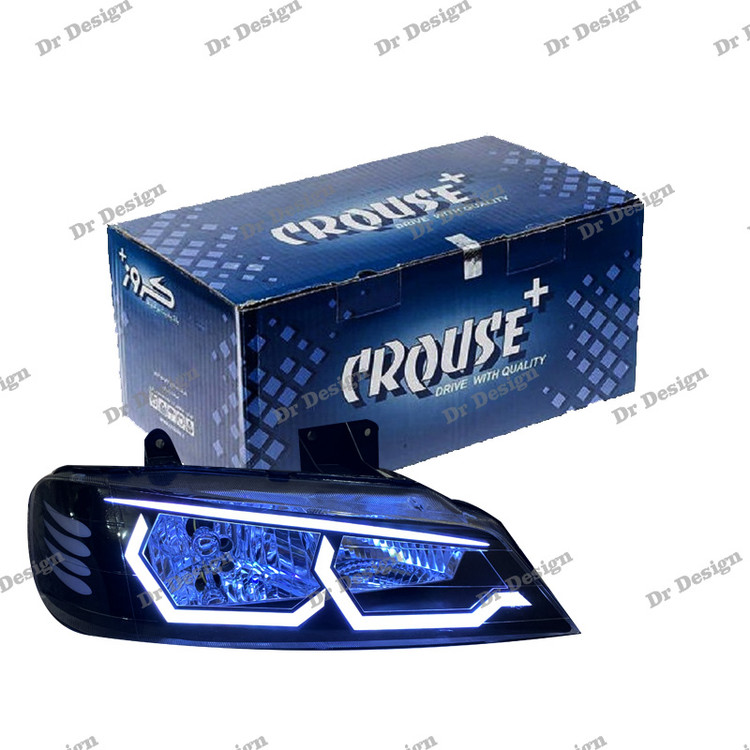 چراغ جلو اسپرت پارس کروز طرح بی ام و سفید