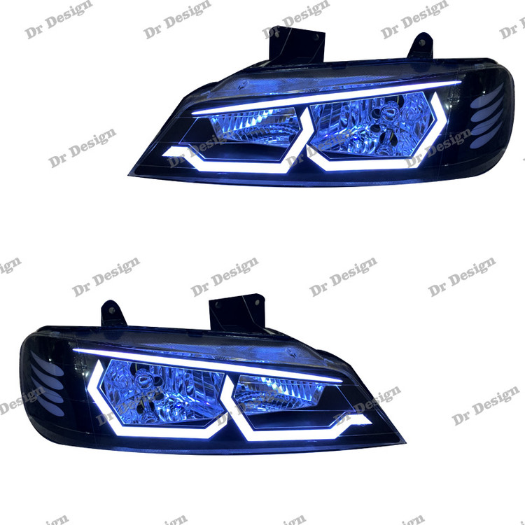 چراغ جلو اسپرت پارس طرح بی ام و سفید