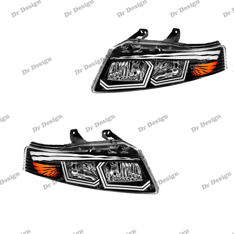 چراغ جلو اسپرت سمند سورن طرح هگزا سفید