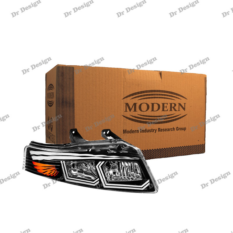 چراغ جلو اسپرت سمند سورن مدرن طرح هگزا سفید