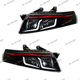 چراغ جلو اسپرت سمند سورن طرح آبشاری سفید قرمز