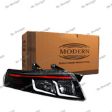 چراغ جلو اسپرت سمند سورن مدرن طرح آبشاری سفید قرمز