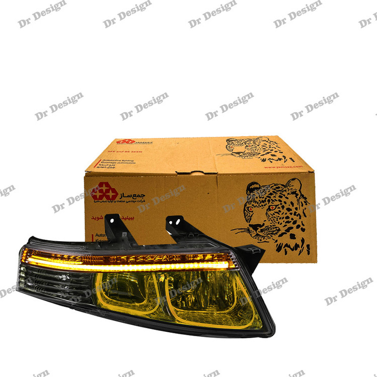 چراغ جلو اسپرت سمند سورن جمع ساز طرح یو انبه ای