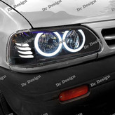 چراغ جلو اسپرت پراید طرح جفت حلقه سفید