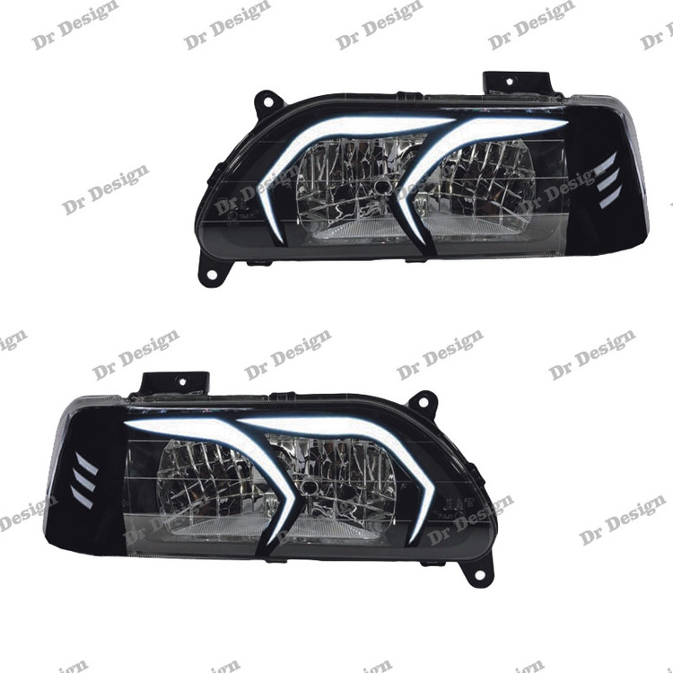 چراغ جلو اسپرت پراید طرح بنز سفید